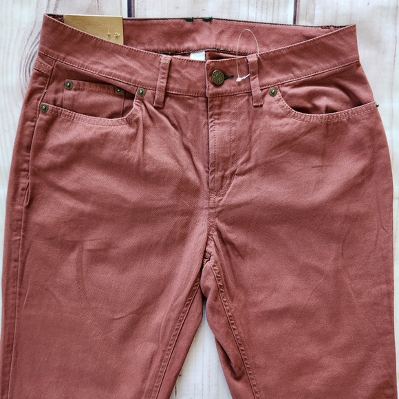 NWT LL Bean "Favorite Fit Straight Leg" Flex Pants Pale Sienna | Women's Size 6 - Picture 3 of 12